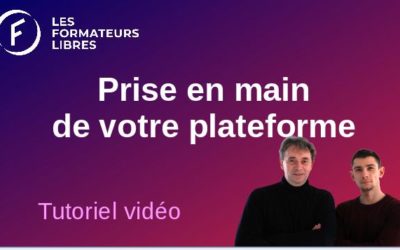 Formation vidéo sur la prise en main de la plateforme